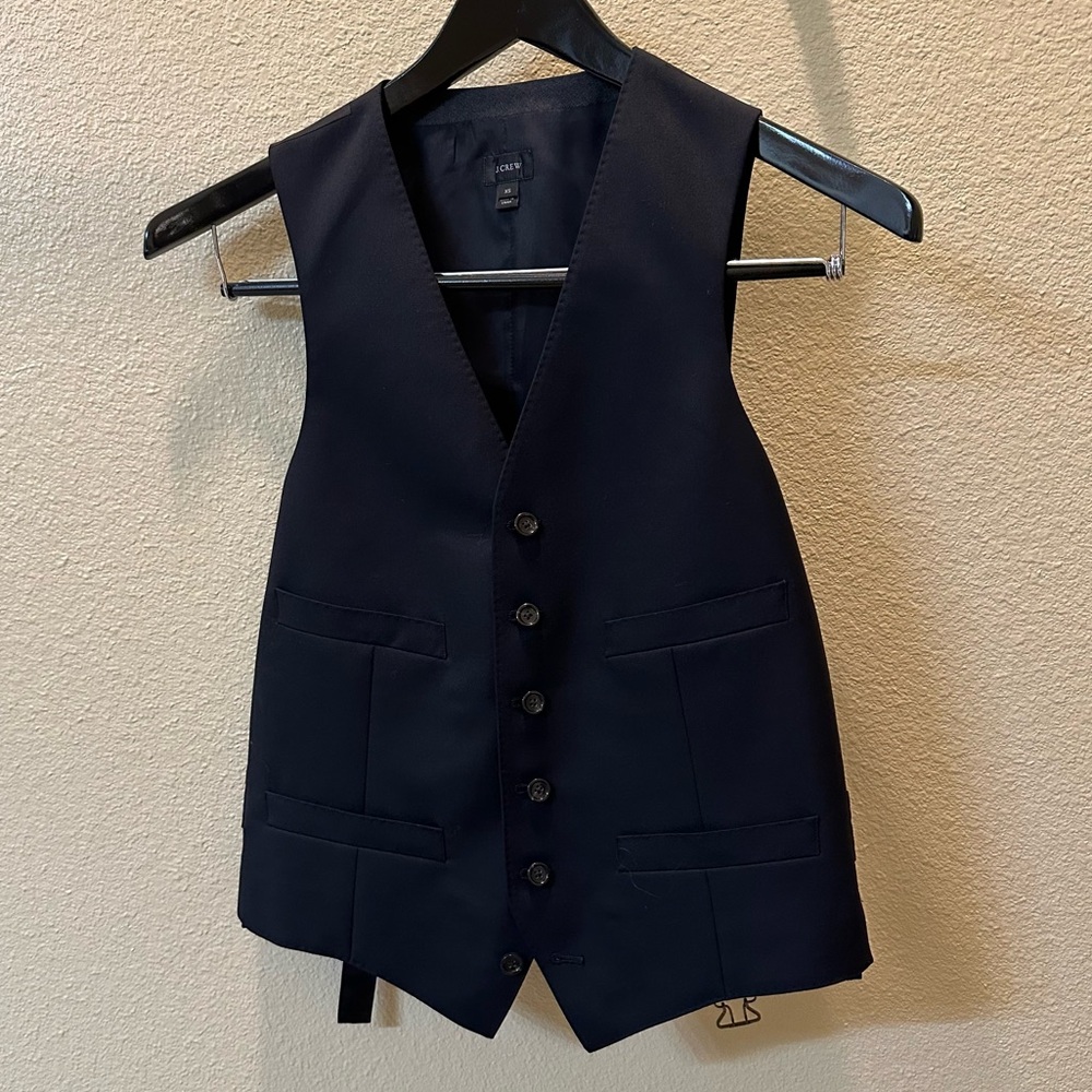 J. Crew Navy Blue Suiting Vest